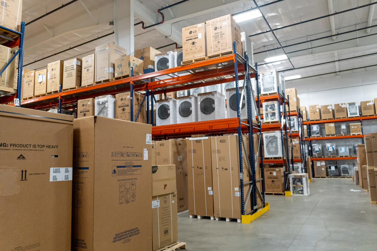 Bulk Appliance Discount order in warehouse